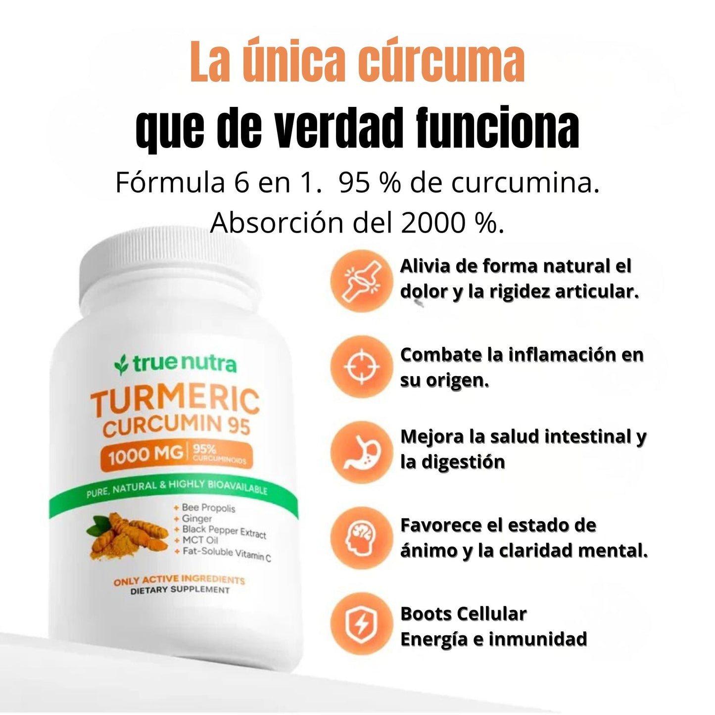 Turmeric Curcumin 95 - Despídete del Dolor y la Hinchazón