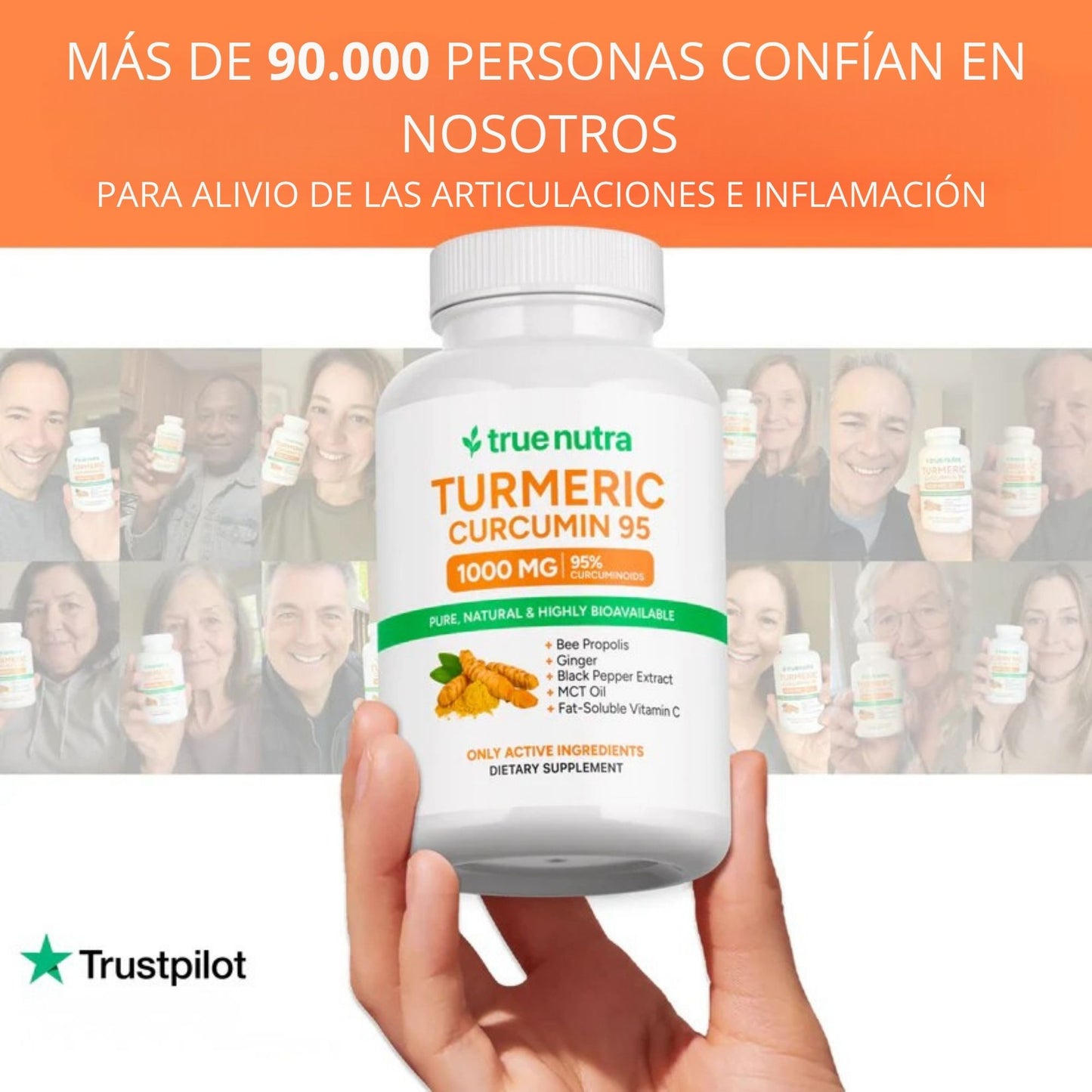 Turmeric Curcumin 95 - Despídete del Dolor y la Hinchazón